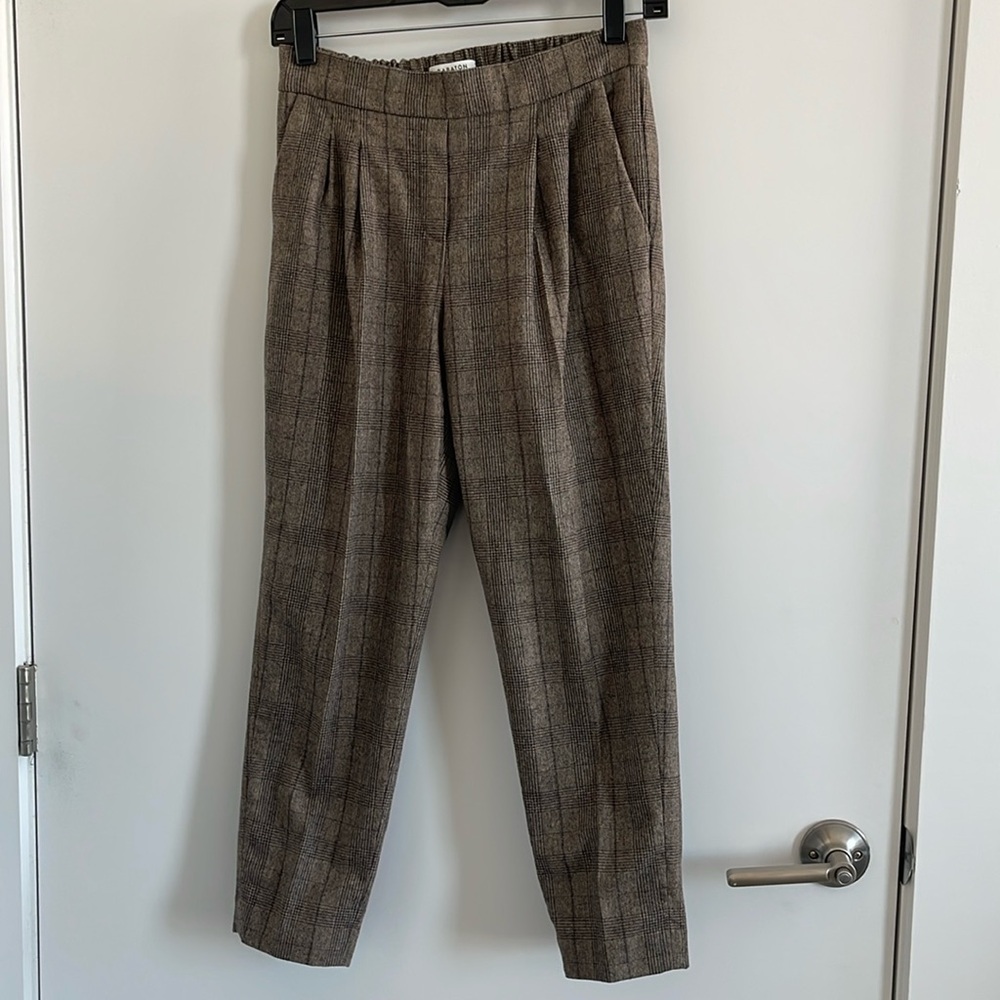 Baboton Slim-Leg Wool Trouser, Elastic Waist, Size 2